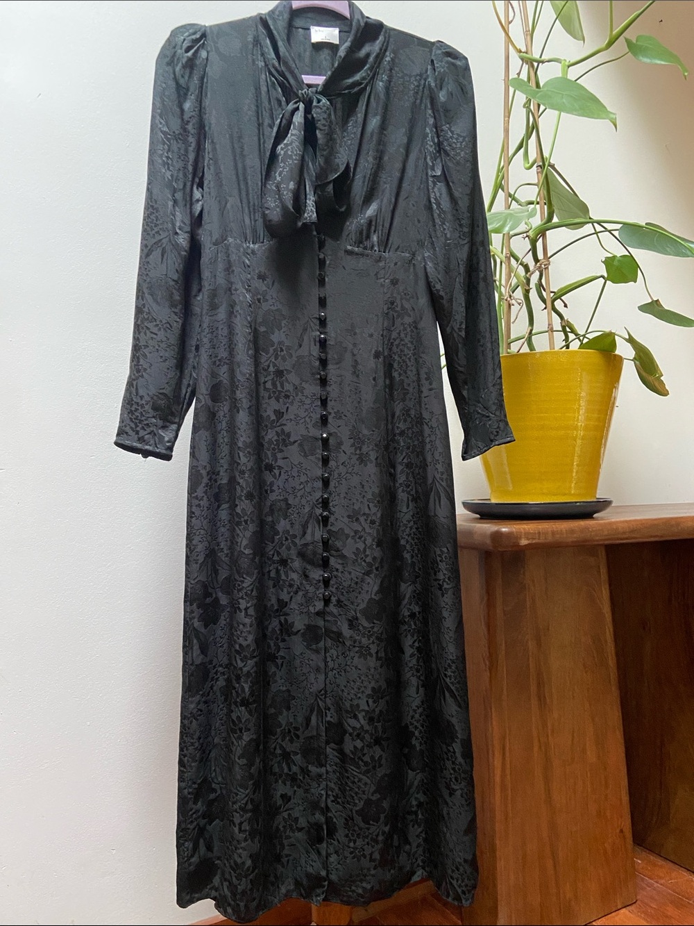 Aritzia Le Fou by Wilfred Mambo Vintage-Inspired Black Silk Dress